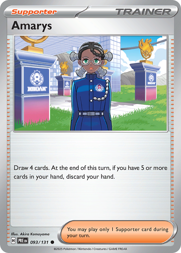 Losse Pokemonkaart 093/131 - Amarys - Prismatic Evolutions - [Common]