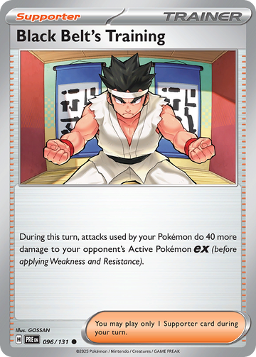 096/131 - Black Belt's Training - [Common] - Poké Ball Holo