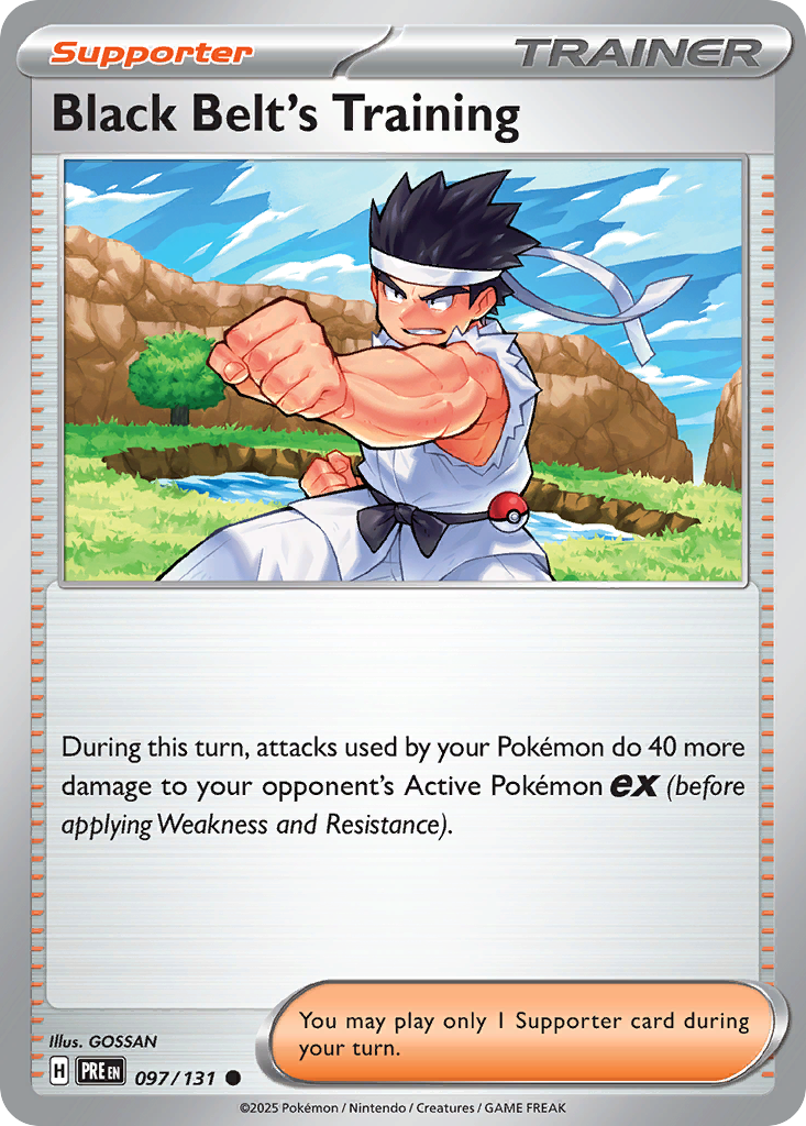 Losse Pokemonkaart 097/131 - Black Belt's Training - Prismatic Evolutions - [Common]