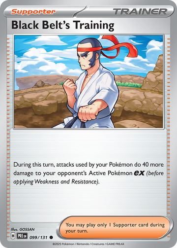 099/131 - Black Belt's Training - [Common] - Reverse Holo