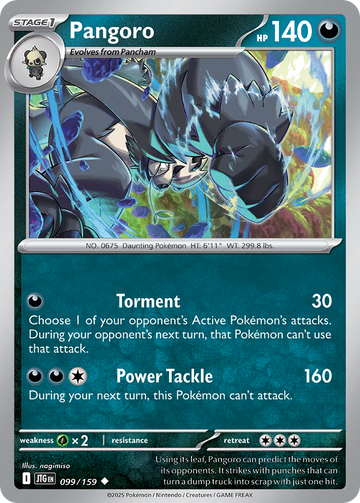099/159 - Pangoro - [Uncommon] - Reverse Holo