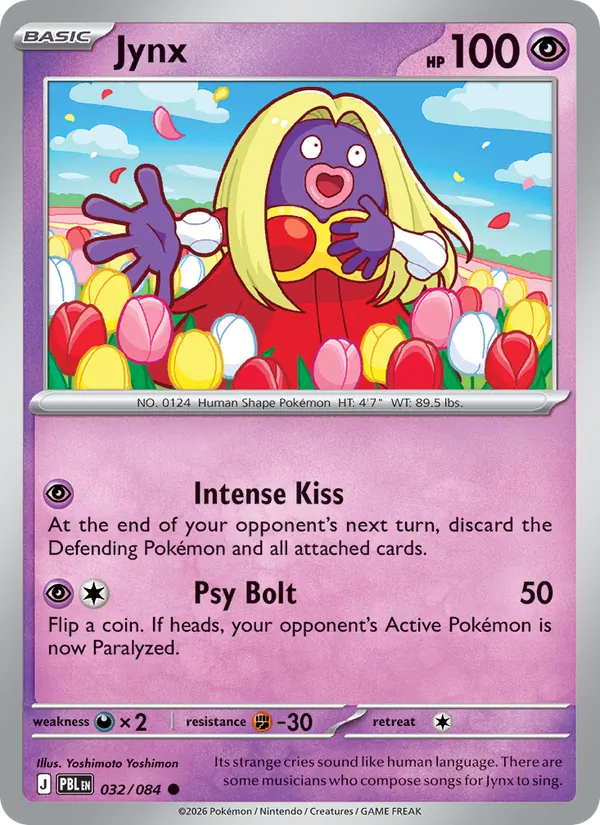 Losse Pokémonkaart 032/084 - Jynx - Pitch Black - [Common]
