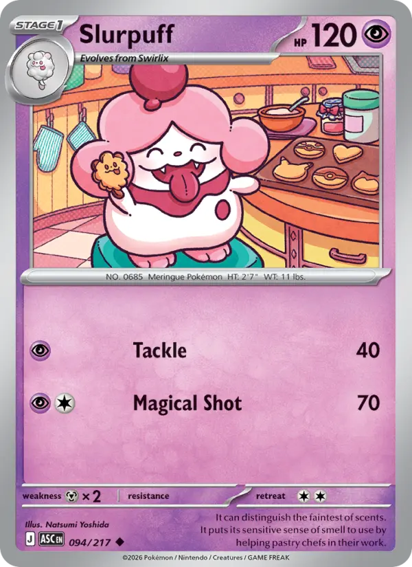 Losse Pokémonkaart 094/217 - Slurpuff - Ascended Heroes - [Uncommon] - Energy Reverse Holo