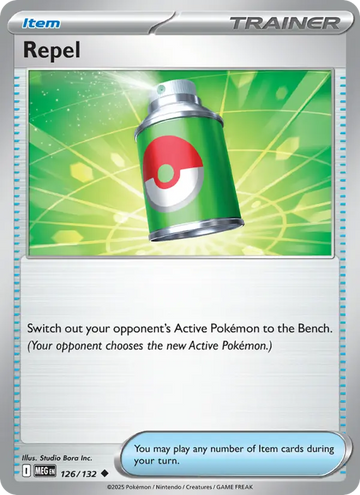 Losse Pokémonkaart 126/132 - Repel - Mega Evolution - [Uncommon]