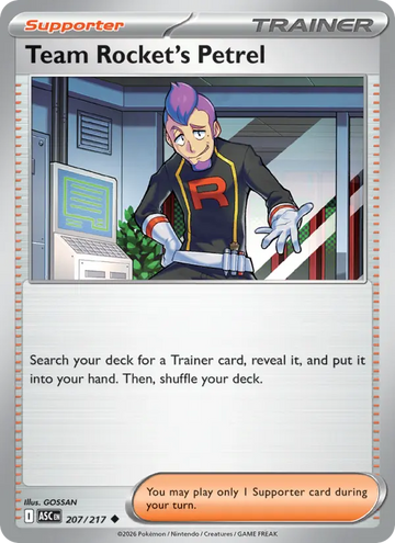 Losse Pokémonkaart 207/217 - Team Rocket's Petrel - Ascended Heroes - [Uncommon]