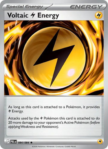 Losse Pokémonkaart 084/084 - Voltaic Lightning Energy - Pitch Black - [Rare]