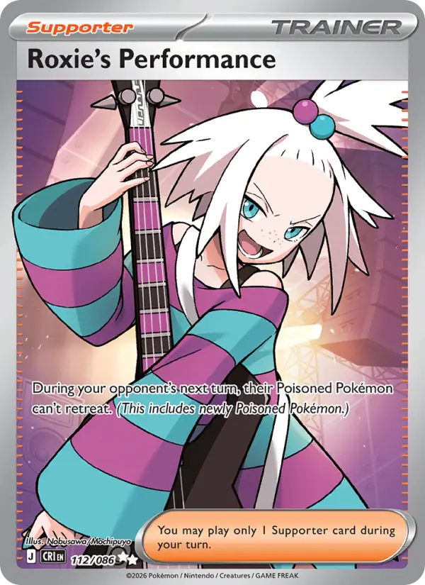 Losse Pokémonkaart 112/086 - Roxie's Performance - Chaos Rising - [Ultra Rare]