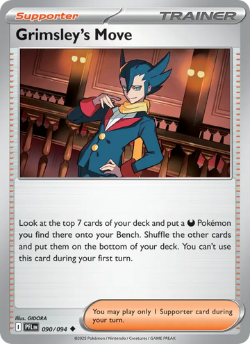 Losse Pokémonkaart 090/094 - Grimsley's Move - Phantasmal Flames - [Uncommon]