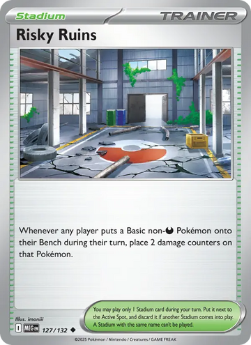 Losse Pokémonkaart 127/132 - Risky Ruins - Mega Evolution - [Uncommon]