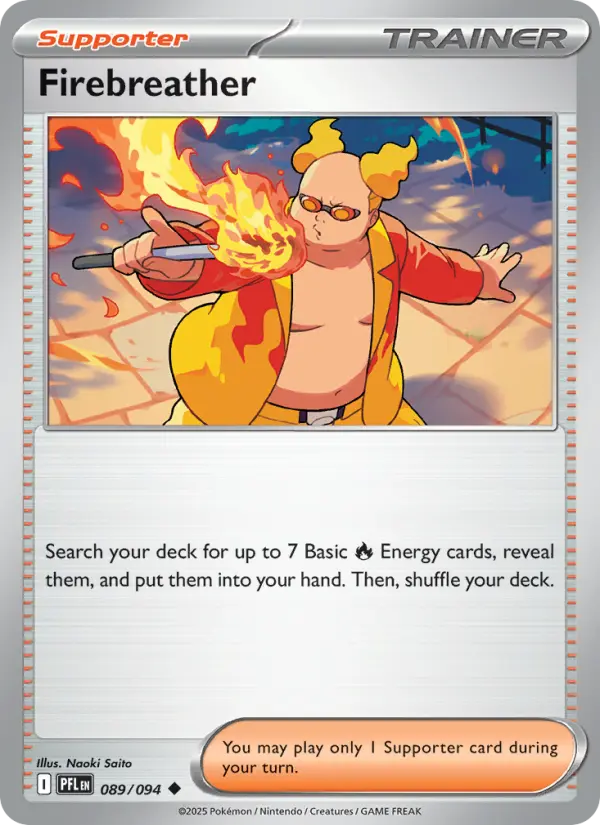 Losse Pokémonkaart 089/094 - Firebreather - Phantasmal Flames - [Uncommon]