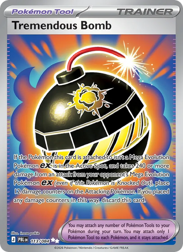 Losse Pokémonkaart 113/084 - Tremendous Bomb - Pitch Black - [Ultra Rare]