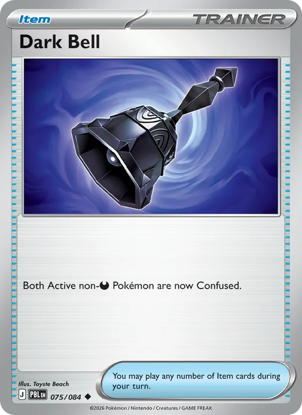 Losse Pokémonkaart 075/084 - Dark Bell - Pitch Black - [Uncommon]
