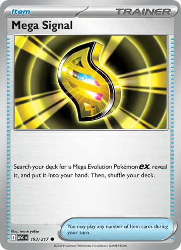Losse Pokémonkaart 193/217 - Mega Signal - Ascended Heroes - [Common]