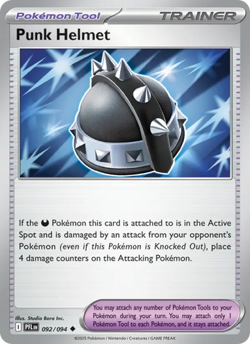 Losse Pokémonkaart 092/094 - Punk Helmet - Phantasmal Flames - [Uncommon]