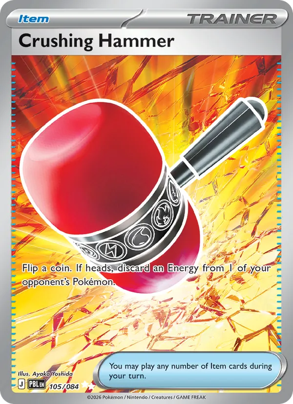 Losse Pokémonkaart 105/084 - Crushing Hammer - Pitch Black - [Ultra Rare]