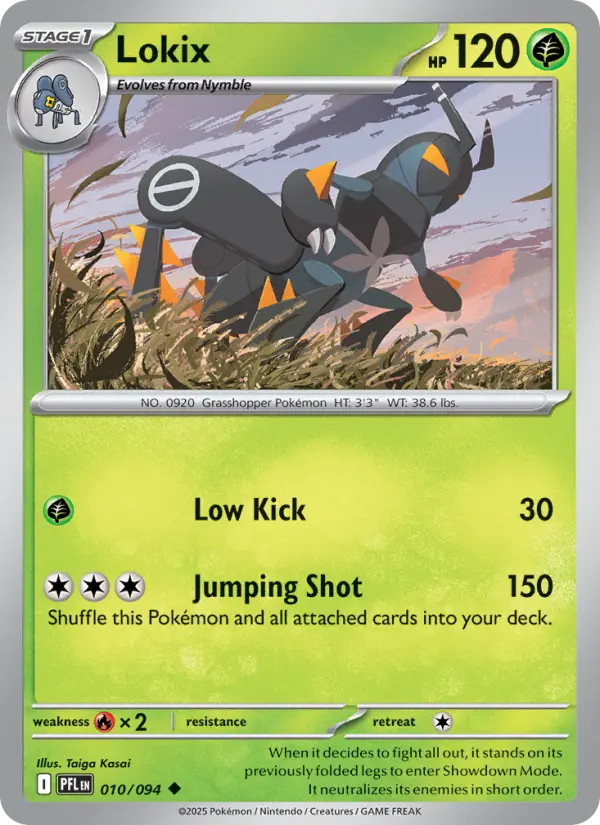 Losse Pokémonkaart 010/094 - Lokix - Phantasmal Flames - [Uncommon]