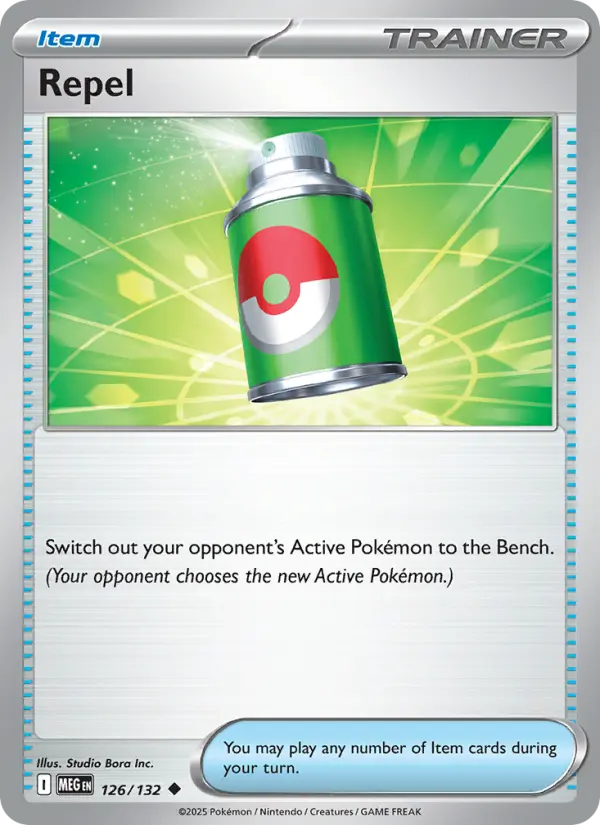 Losse Pokémonkaart 126/132 - Repel - Mega Evolution - [Uncommon]