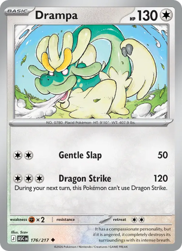 Losse Pokémonkaart 176/217 - Drampa - Ascended Heroes - [Uncommon]