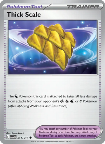 Losse Pokémonkaart 211/217 - Thick Scale - Ascended Heroes - [Uncommon]