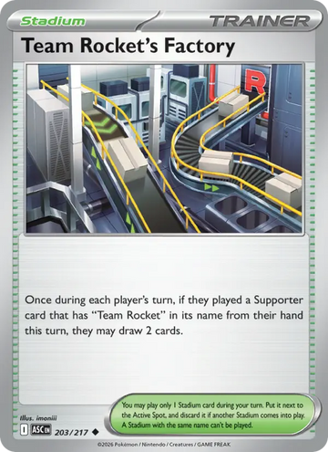 Losse Pokémonkaart 203/217 - Team Rocket's Factory - Ascended Heroes - [Uncommon]