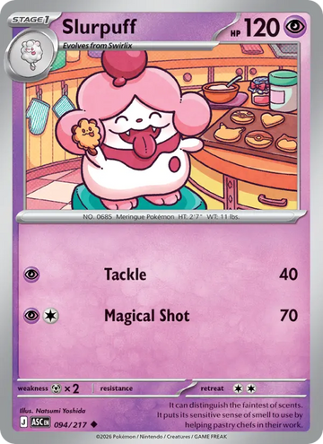 Losse Pokémonkaart 094/217 - Slurpuff - Ascended Heroes - [Uncommon]