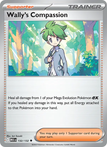 Losse Pokémonkaart 132/132 - Wally's Compassion - Mega Evolution - [Uncommon]