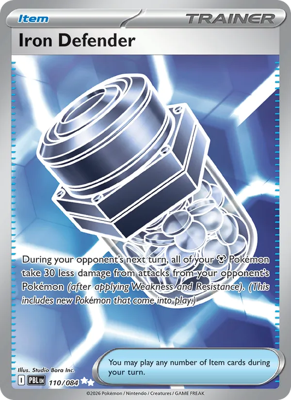 Losse Pokémonkaart 110/084 - Iron Defender - Pitch Black - [Ultra Rare]