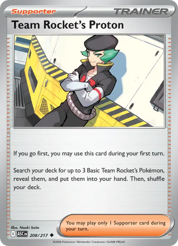 Losse Pokémonkaart 208/217 - Team Rocket's Proton - Ascended Heroes - [Uncommon]