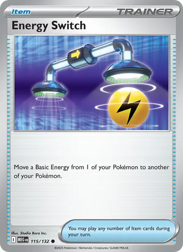 Losse Pokémonkaart 115/132 - Energy Switch - Mega Evolution - [Common]