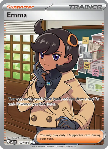 Losse Pokémonkaart 107/086 - Emma - Chaos Rising - [Ultra Rare]