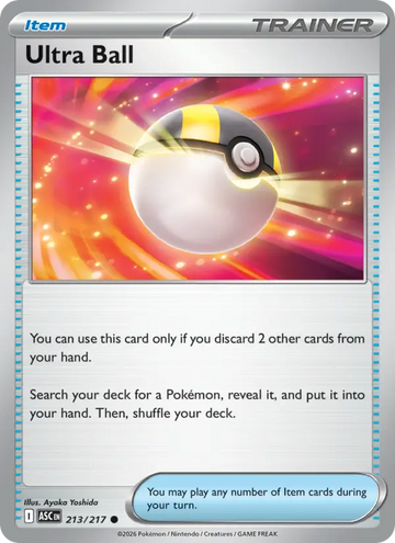 Losse Pokémonkaart 213/217 - Ultra Ball - Ascended Heroes - [Common]