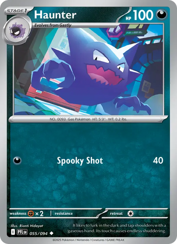 Losse Pokémonkaart 055/094 - Haunter - Phantasmal Flames - [Uncommon]