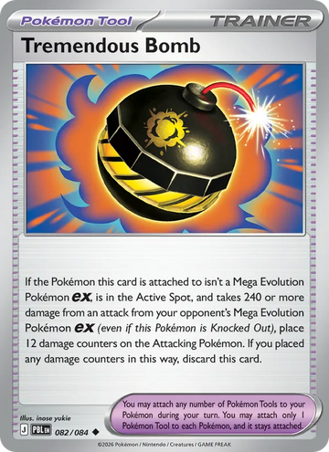 Losse Pokémonkaart 082/084 - Tremendous Bomb - Pitch Black - [Uncommon]