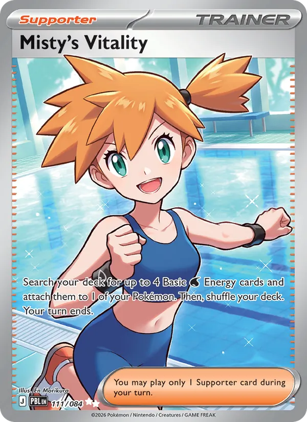 Losse Pokémonkaart 111/084 - Misty's Vitality - Pitch Black - [Ultra Rare]