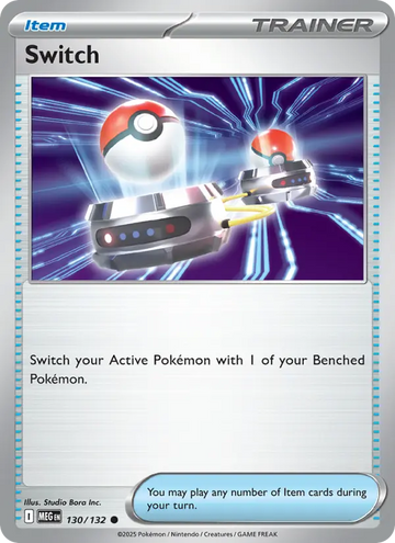 Losse Pokémonkaart 130/132 - Switch - Mega Evolution - [Common]