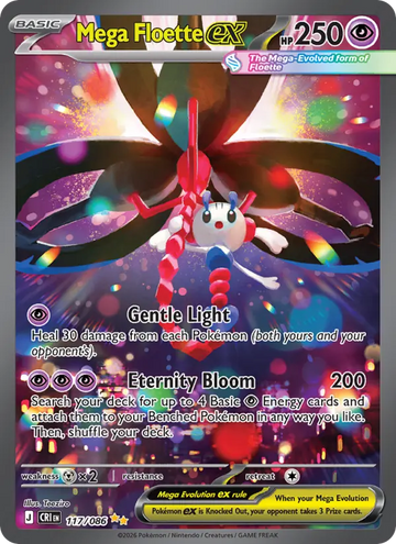 Losse Pokémonkaart 117/086 - Mega Floette ex - Chaos Rising - [Special illustration rare]