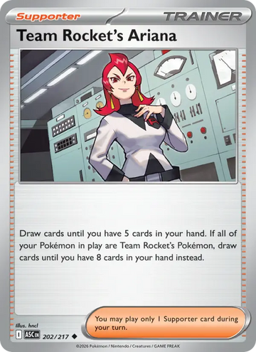 Losse Pokémonkaart 202/217 - Team Rocket's Ariana - Ascended Heroes - [Uncommon] - Reverse Holo