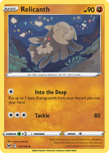 101/196 - Relicanth - Reverse Holo - [Uncommon]