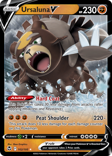 102/195 - Ursaluna V - [Rare Holo V]