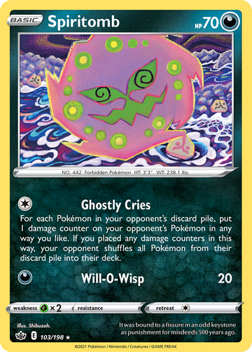 103/198 - Spiritomb - [Rare] - Reverse Holo