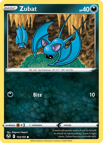 103/195 - Zubat - [Common] - Reverse Holo