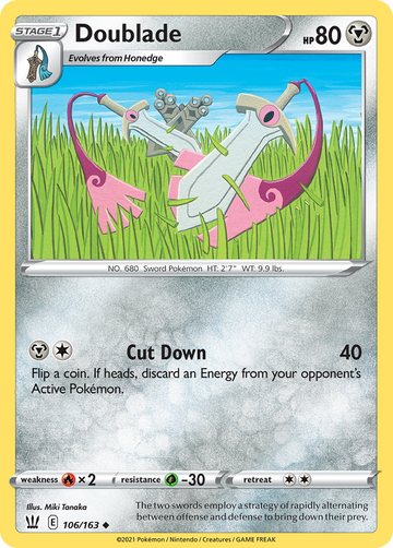 106/163 - Doublade - [Uncommon] - Reverse Holo