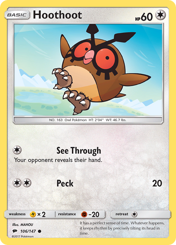 106/147 - Hoothoot - [Common]