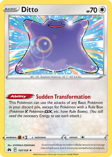 107/159 - Ditto - [Rare Holo]