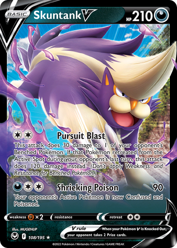 108/195 - Skuntank V - [Rare Holo V]