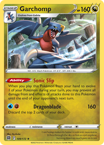 109/172 - Garchomp - [Rare Holo]