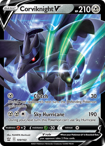 109/163 - Corviknight V - [Rare Holo V]