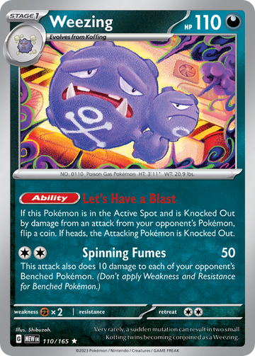 110/165 - Weezing - [Rare]