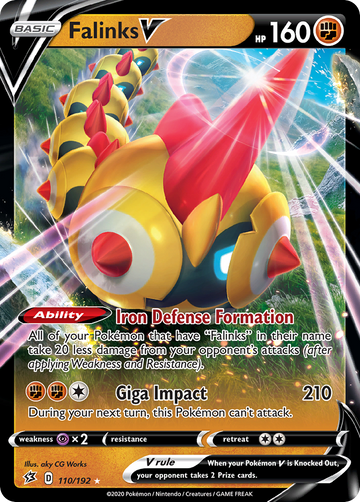 110/192 - Falinks V - [Rare Holo V]