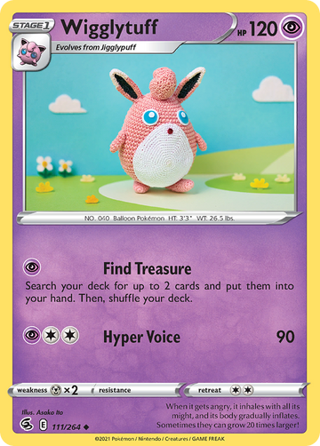 111/264 - Wigglytuff - [Uncommon] - Reverse Holo